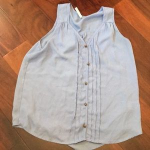 Blue tank top blouse
